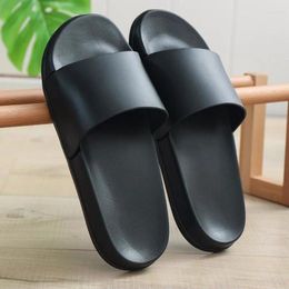 Slippers Summer Home Men Simple Black White Shoes Non-slip Bathroom Slides Flip Flops Indoor Women Platform