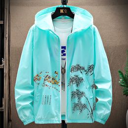 Wmen's Sunscreen Jackets 2023 Summer Sunscreen Suit Fashion Print Youth Student Trend Fit Coat Fishing Clothing