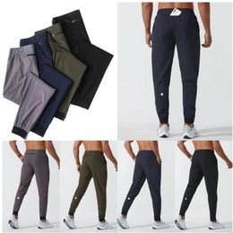 Esporte jogger sweatpants elástico outfit calças lu calças secas rápidas longas yoga cintura ll cordão masculino valor para o dinheiro comfortale