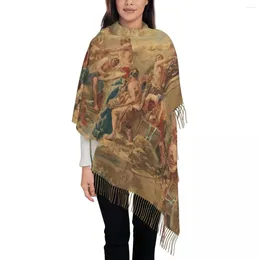 Scarves Stylish Vulcan Arms For Aeneas To Tassel Scarf Women Winter Fall Warm Shawl Wrap Female Aubusson Floral