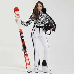 Other Sporting Goods -30 Ski Suit Women Winter 2023 Female Jackets and Pants Warm 10k Waterproof Women's Jacket Skiing and Snowboarding Clothes HKD231106