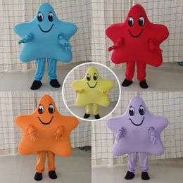 Professional Shiny Star Cartoon Doll Costume Cute Five Point Star Mascot Costume Adult Walking Set Christmas Props