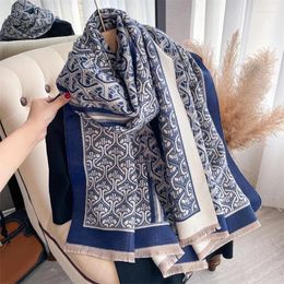 Scarves Luxury Cashmere Scarf Warm Pashmina Blanket Female Bufanda Hijab For Women Shawls And Wraps Scarfs Head Ladies