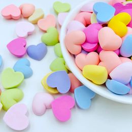 Decorative Figurines 20 Pcs Cute Cartoon Mini Heart-Shaped Flat Back Resin Cabochons Scrapbooking DIY Jewellery Craft Decoration Accessories