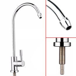 Kitchen Faucets 1pc Drinking Water 14" 360 Degree Chrome Osmosis RO Filter Finish Reverse Sink 230406