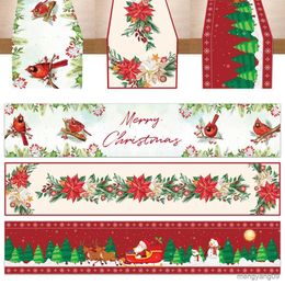 Christmas Decorations Christmas Table Runner Merry Christmas Decorations 2023 For Home Tablecloth Kerst Xmas Gifts New Year Natal R231106