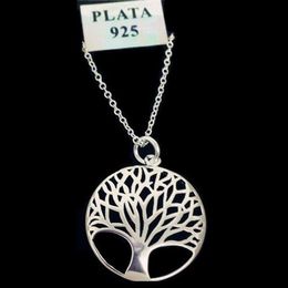 Item 925 Fashion Most Popular Silver Plated Tree Of Life Pendant Necklace 18inch Whole 2855