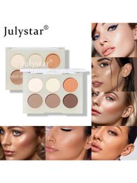 Makeup Face Natural Brightening Three-dimensional Six-Color Contouring Long-lasting waterproof and sweat resistant matte blush all-in-one Contouring tray