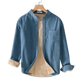 Men's T Shirts N Outdoor Casual Jacket Corduroy Padded Shirt Long Sleeve Pocket Button Down Under