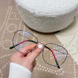 2023 Fashion Designer New Sunglasses Mirror Glasses Box Plain Face Ni Same Frame Anti Blue Light