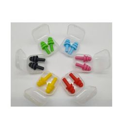 Silicone Earplugs Swimmers Soft and Flexible Ear Plugs for travelling & sleeping reduce noise Ear plug 8 Colours bri