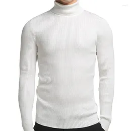 Men's Sweaters Fashion Turtleneck Sweater Men Spring Autumn Elasticity Pullover Turtle Neck Long Sleeve Solid Colours Casual Classic