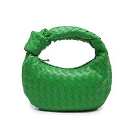 Fashion Woven Bag Knotted Handle Shoulder Green Summer Lady Cross body Hobo Casual Handbag designer B bags 1105ESS