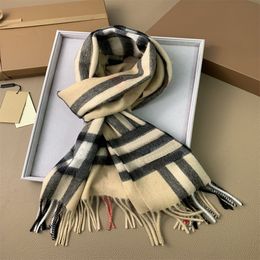 Fashion Women designers scarf 100% Soft Cashmere High Quality Printed men luxury classic winter warm Size 180x30cm long scarves for Gift box