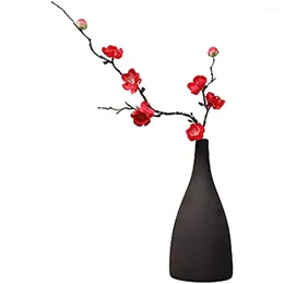 Decorative Flowers 4 Pcs Artificial Plum Blossom Branches Silk Wintersweet For Home Vase Wedding Festival Decoration