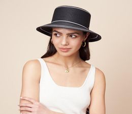 PineappleStar Bella Sun Beach Bucket Hats Paper Straw Fine Braid UPF 50 White Brown Party Bonnets For Women Men Streetwear Wide 7846121