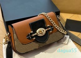 Shoulder Bag High Quality Solid Colour French Stick Bag Chain Fashion Bag Real Buckle Small Capacity