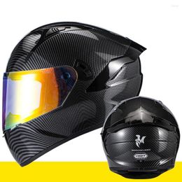 Motorcycle Helmets Men Helmet Full Face Casco Moto Washable Lining Double Visor Motorbike Motocross DOT Accessories