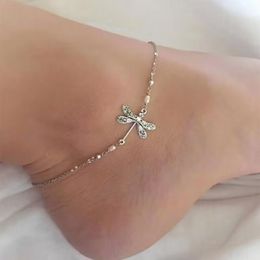 Vans Dragonfly Anklets Designer Blue Cleefry Flower Anklet Gioielli vintage 18K Catene metalliche oro Gold Catena di metallo per Girls Mothers Day Chrismas Party Holiday Gift