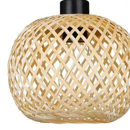 Pendant Lamps Lamp With No Bulb Living Room Floor Light Decoration Bedroom Hanging Fixture Retro Style Kitchen Bamboo Desk