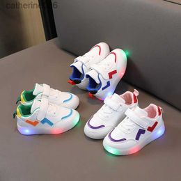 Sneakers Various Styles Children Led Shoe Boys Girls Lighted Sneakers Glowing Shoe for Kids Soft Soled Breathable Casual Toddler ShoesL231106