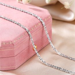 Strands Strings Italian S925 Sterling Silver Necklace Sparkling Clavicle Chain Sweater Chain High Jewellery For Woman Charm Jewellery Gift 230404