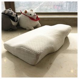 Pillow Memory foam pillow orthopedic sleep pillow butterfly shaped ergonomic certificate pillow comfortable neck protection 230406