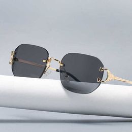 Fashionable luxury outdoor sunglasses modern square Fashion Trend special glasses