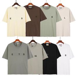 Men's T-Shirts Fear God Multi Thread Season Front Three-dimensional Letter Round Neck Short Sleeve T-shirt2513