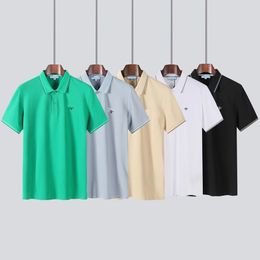 men t shirt womens Men's polos tshirt triangle badge shirts label complete designer shirt polo size S/M/L/XL/XXL/XXXL