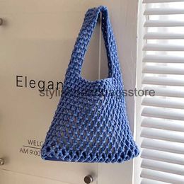 Shoulder Summer Vacation Straw Bags ollow Out Bucket Totes Woven Bagstylishhandbagsstore