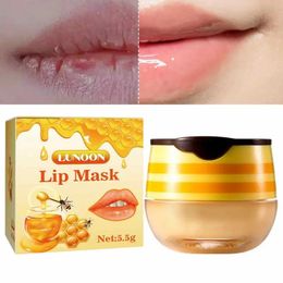 Strawberry Bee Lip Balm Lip Makeup Care lip balm Moisturizing and Anti-chapped Lips Mask Nourishing Lipstick base Fades Lip Line