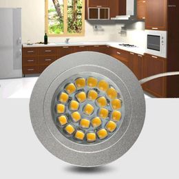 Night Lights LED Concealed Cabinet Light Wardrobe Round Showcase Lamp Recessed Downlight 12V Terminal Fitting