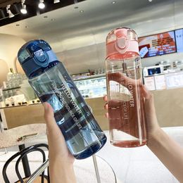Water Bottles 780ml For Drink Plastic Leak Proof Sports Protein Shaker Drinkware BPA FREE 230406