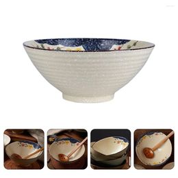 Dinnerware Sets Ceramic Ramen Bowl Japanese-type Soup Instant Noodle Rice Bowls Hand-pulled Noodles Thai Student Porcelain Household