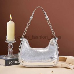 Shoulder Handbags Silver Glossy Designer Luxury Underarm Soulder Bag Pu Crossbody Bagscatlin_fashion_bags