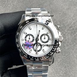 Ceramic watch 116500 40mm automatic mechanical ETA7750 movement timer men's watches 904L sapphire luminous waterproof stainless steel panda Wristwatch ZZ made