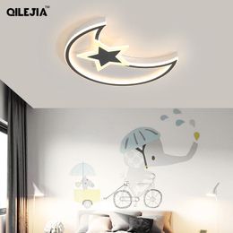 Ceiling Lights Simple Modern Led Lamp Stars With Moon Bedroom Warm Romantic Creative Boys And Girls Children Room
