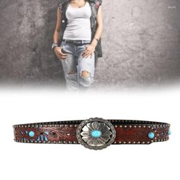 Belts PU Leathers Belt For Women Metal Buckle Thin Strap Dress Jeans Pants HXBA