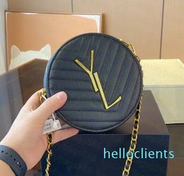 Luxurys Designer Bags women handbags ladies designer Wallet Shoulder Bags Genuine Leather Card Holders Round cake