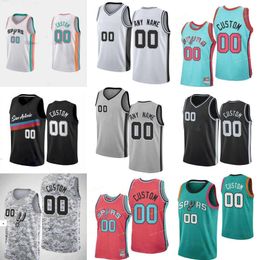 2023 24 Basketball Jerseys San Antonio''Spurs''Men Women Youth Custom 31 Keita Bates-Diop 33 Tre Jones 23 Zach Collins 18 Isaiah Roby 11 Joshua Primo 1 Victor Wembanyama