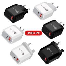 Fast Quick Charging 25W 20W 18W 12W USB C Charger Dual Ports PD Type c Chargers For Iphone 13 14 15 Pro Samsung S22 S23 Huawei Xiaomi PC