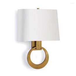 Wall Lamp York Lower Town Park Imported Copper Bell Simple American Style Bedroom Living Room Dining