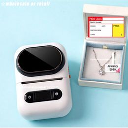 Thermal Label Printer Jewellery Milk Tea Supermarket Shelf Price Tag Wireless Bluetooth Adhesive Barcode Handheld