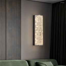 Wall Lamps Designer Light Luxury Lamp Living Room Model Background Aisle Postmodern All Copper Bedroom Bedside