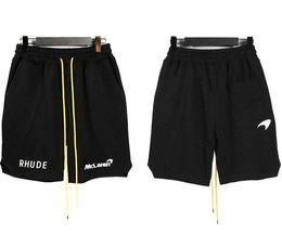 rhudeee Shorts Summer Swim shorts Casual Mens Blue Black Beach short Pants basketball shorts designer Street Drawstring Tighness Loose reprreesent shorts N6QV