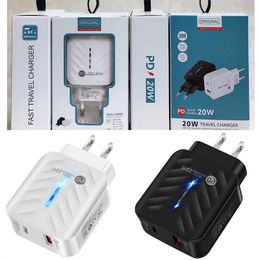 20W USB C Charger Quick Charge EU US Plug PD USB-C TypeC Fast USB Charger For iPhone 14 Xiaomi Samsung with box