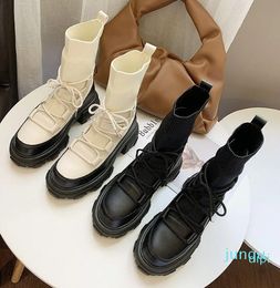 Wholesale-Boots Winter Warm Women Elastic Sock 2021 Fashion High Heel