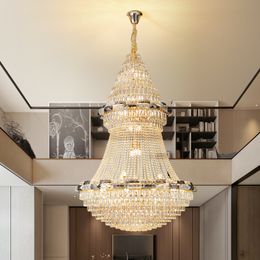 Light Luxury Crystal Chandelier Living Room Light Dining Room Light Luxury Style Post-modern Simple Bedroom Atmosphere Luxury