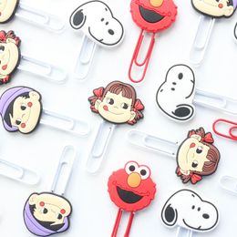 Domikee Cute Cartoon School Kids Paper Clips Bookmarks Student Index Memo Pad Organiser Set Stationery Supplies 2pcs